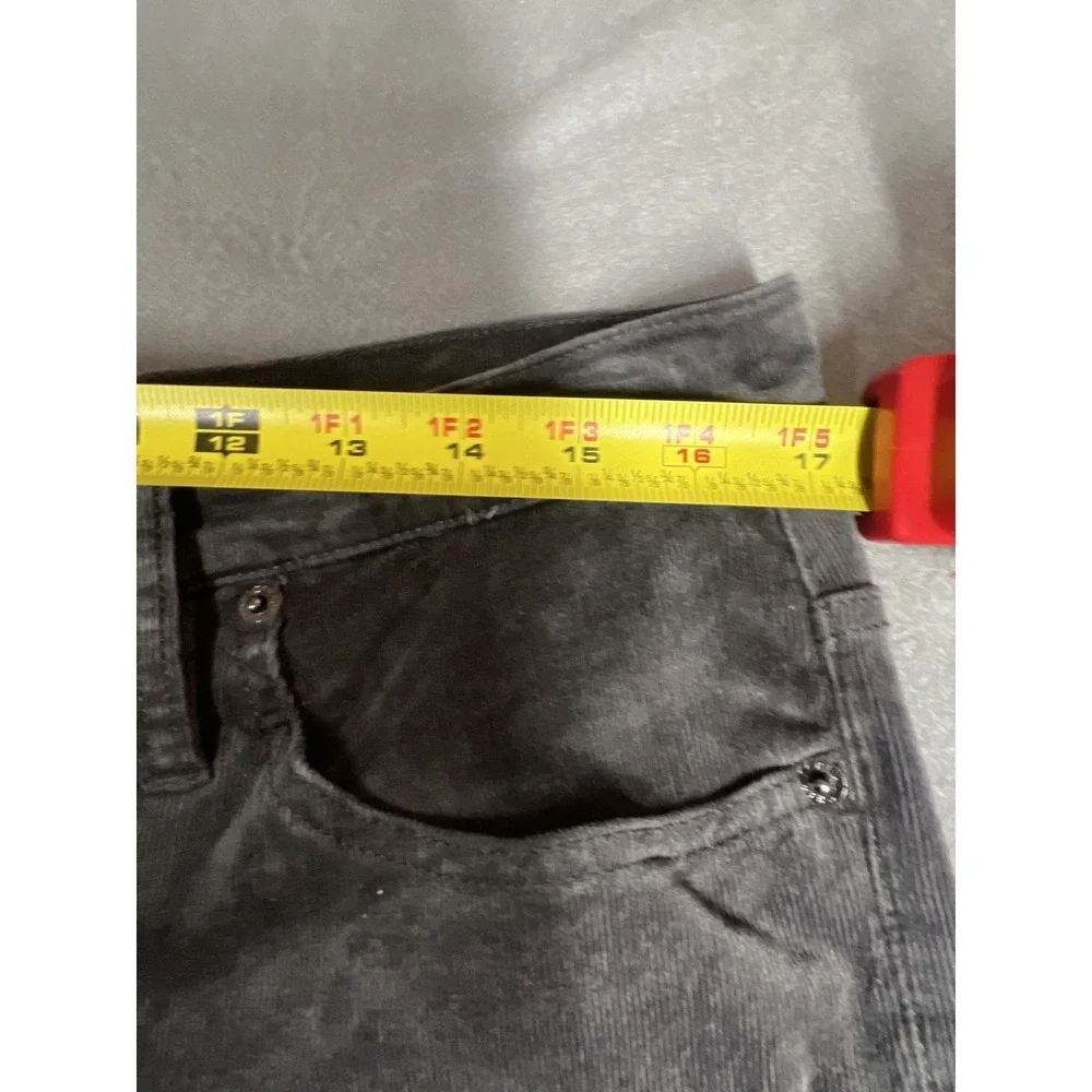 J.Crew Women's Size 32 High-Rise Skinny Corduroy Pants Gray Button Fly - Picture 2 of 7